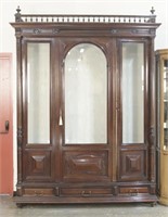 19th c. French Beveled Glass Bookcase
