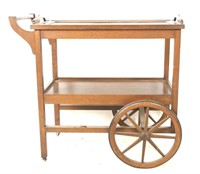 Antique oak  tea cart