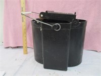 Vintage Deluxe Mop Bucket with Wooden Rollers