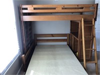 Light Wood Bunk Bed Set