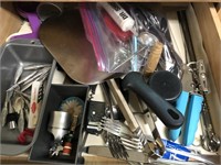 Utensils and Assorted cooking tools.