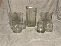Set of Glassware with pitcher