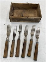 Wood Handled Forks