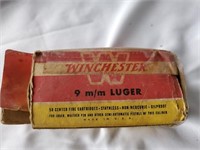 Winchester 9mm Lugar Cartridges (50)