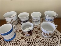 COLLECTION OF 7 OLD SHAVING MUGS