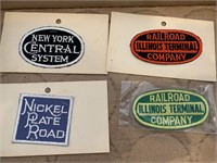 LOT OF 4 RAILROAD PATCHES NICKEL PLATE ROAD
