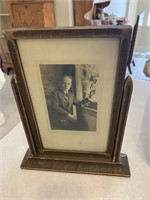 ART DECO FRAME WITH OLD PICTURE