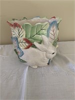 FITZ & FLOYD EASTER/BUNNY PLANTER