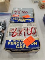 1200 #11 percussion caps 2 partial boxes