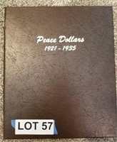 Complete Peace Silver Dollar Book 1921-1935