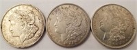 (3) 1921 Morgan Silver Dollars**