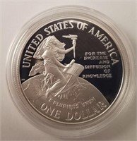 1996 Smithsonian Institution Proof Silver Dollar