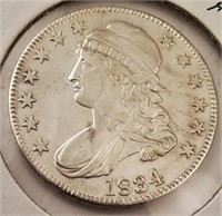1834 Capped Bust 1/2 Dollar, Higher Grade
