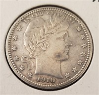 1910 Barber Quarter, Higher Grade