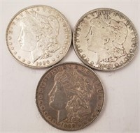 (3) 1888 Morgan Silver Dollars **