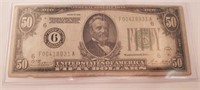 1928 $50 Federal Reserve Note
