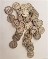 $5 Roll of Mercury Dimes