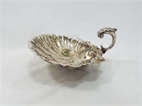 Antique Silver Scalloped Sea Shell Dish