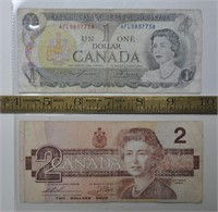 Vintage Canada bank notes - info