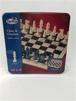 Pavilion Chess & Checkers Game Set