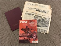 President Kennedy Memorabilia & Book