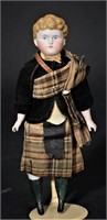 German bisque shoulder head Scottish boy doll