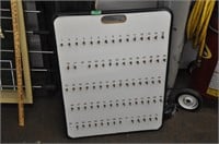 Commercial key hook storage board