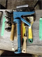 lot of tools fittings , scrappers ,
