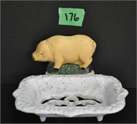 Cast iron soap dish - "Piggy"