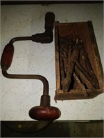 primitive hand drill with bits