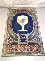*Pabst Blue Ribbon Vintage Beer Mirror Sign