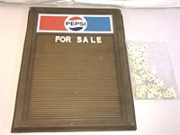 *Pepsi Vintage Menu Board Sign w/ Letters& Numbers