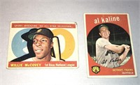 1959 Al Kaline & 1960 Willie McCovey