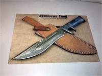 Damascus Knife Metal Sign