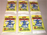 1990 Score Baseball Cards LOT of 6 Unopened Packs
