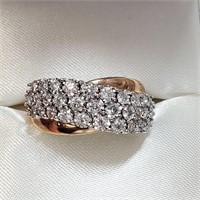 Certified 10K  Diamond(0.75ct) Ring