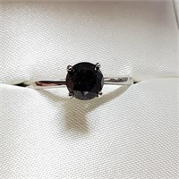 Certified 10K  Black Diamond(1.3ct) Ring
