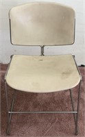 Plastic Chair with Metal Frame