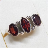 $120 Silver Garnet(1.2ct) Ring