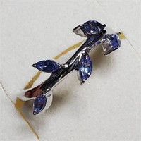 $120 Silver Tanzanite(0.3ct) Ring