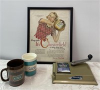 Lot of Tobacco Advertising and Machine