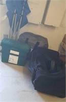 Air Mattress, Duffle Bag, Camp Chair & Carry Box