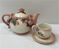 Teapot and Cup with Saucer