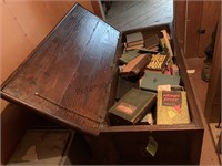 2 chests and books