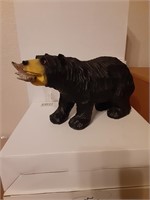 9" Bear Decor with Trout