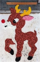 Melted plastic Decoration reindeer #1
