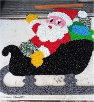 Melted Decoration Santa in sleigh