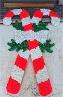 Melted plastic Decoration candy canes