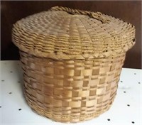 vintage sewing basket full of notions