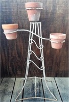 3 arm chippy paint plant stand